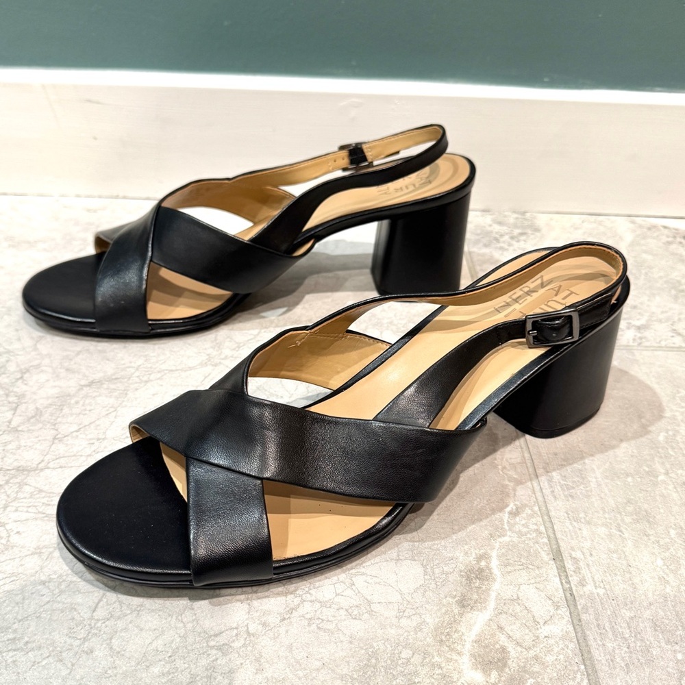 Naturalizer Azalea Slingback Heeled Sandal Block Heels strappy heels women’s 12W - Picture 4 of 9